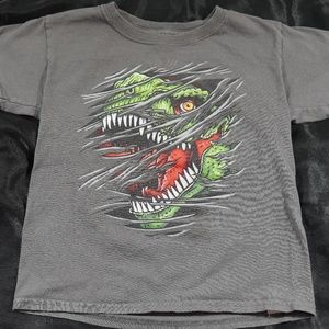 Boys Dinosaur Grey Shirt Size 8